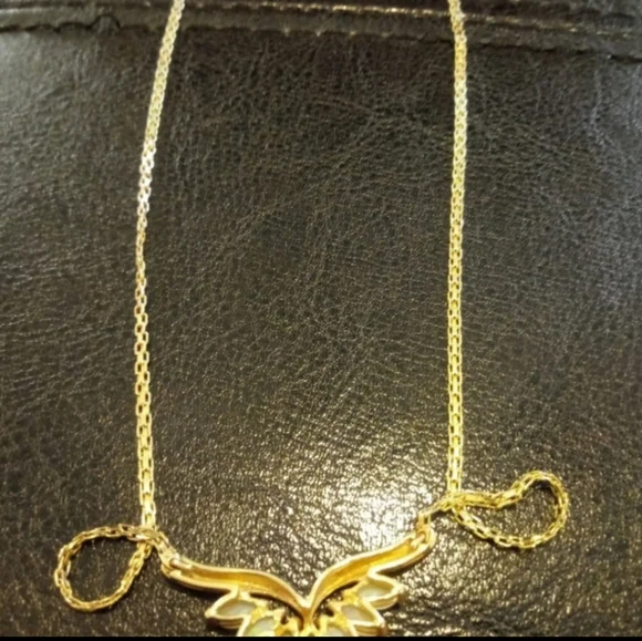 💯 Authentic Vintage 14k gold and genuine large opal chain - Picture 12 of 14